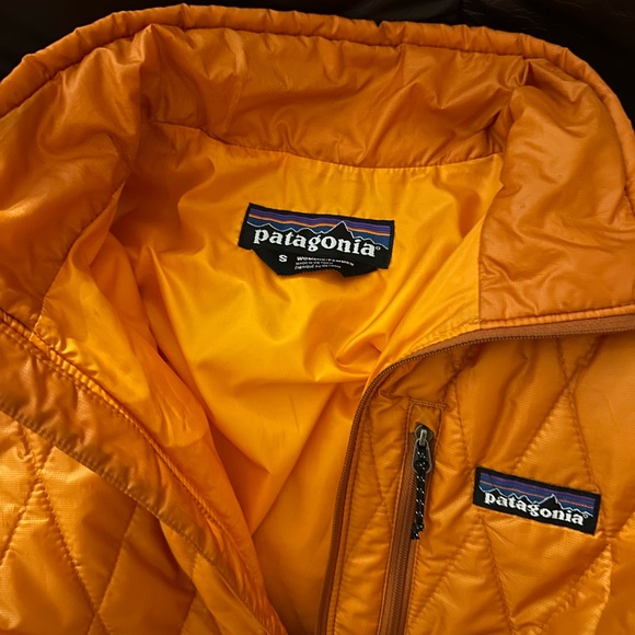 PATAGONIA Nano Puff Pullover Jacket Diamond Quilted Orange Women's Size S - Picture 9 of 11